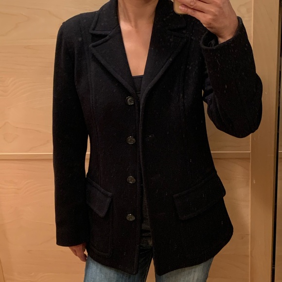 ❤️Vintage J. Crew wool blend overcoat - XS - Picture 6 of 7